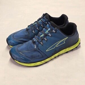 Altra Superior 4.5 Men's Trail Running Shoes Blue Yellow Size 10.5